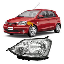 Farol Esquerdo Etios 2013 a 2021 Carcaça Preta