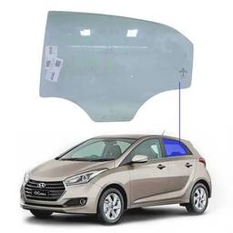 Vidro Porta Traseira Esquerda HB20 2013 a 2019 Hatch 