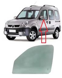 VIDRO PORTA ESQUERDA KANGOO 2000 A 2018