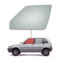 VIDRO PORTA DIANTEIRA ESQUERDA UNO FIORINO 1988 A 2013