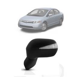 Retrovisor Esquerdo Civic 2007 2008 a 2011 eletrico C/ Pisca