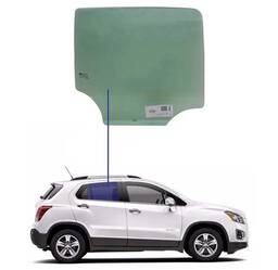 VIDRO PORTA TRASEIRA DIREITA TRACKER 2014 A 2019