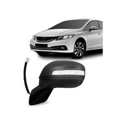 Retrovisor Esquerdo Civic G9 2012 2013 a 2016 C/ Pisca