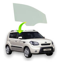 Vidro Porta Dianteira Direita Kia Soul 2010 a 2014