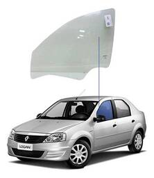 VIDRO PORTA DIANTEIRA ESQUERDA LOGAN 2008 A 2013