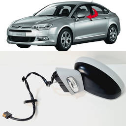 Retrovisor Esquerdo C5 2009 2010 2011 a 2012 Eletrico