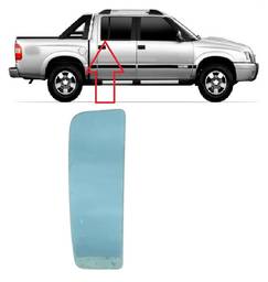 VIDRO PORTA TRASEIRA DIREITA (FIXO) S10 1996 A 2011