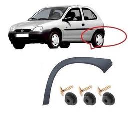 Moldura Paralama Traseira Esquerdo Corsa 2/4p 1995 a 2010