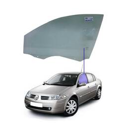 VIDRO PORTA DIANTEIRA ESQUERDA MEGANE 2006 A 2013