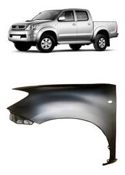 PARALAMA ESQUERDO HILUX 2006 2007 A 2011 S/ FURO MOLDURA