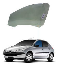 Vidro Porta Dianteira Esquerda Peugeot 206
