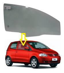 VIDRO PORTA DIREITA FOX 2P 2004 A 2014