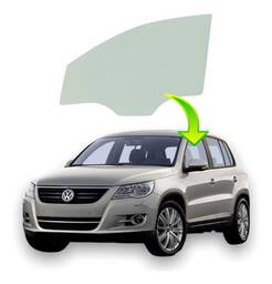 VIDRO PORTA DIANTEIRA ESQUERDA TIGUAN 2009 A 2017