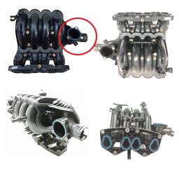 COLETOR ADMISSÃO FIAT MOBI 1.0 4CC 2017 A 2019 TBI 3 FUROS