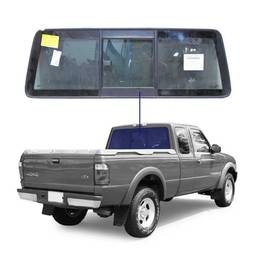 Vidro Vigia Ranger 1994 a 2009 Cabine Simples C/ Comunicação