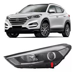 Farol Esquerdo New Tucson 2018 2019 a 2022 Foco Simples