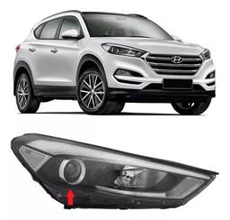 Farol Direito New Tucson 2018 2019 a 2022 Foco Simples