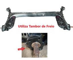Eixo Traseiro Honda Fit City 1.4 1.5 2009 2010 a 2014 Tambor