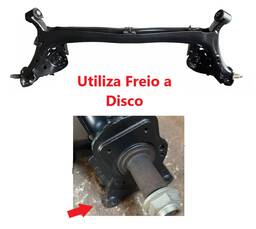 Eixo Traseiro Honda Fit City 2009 2010 2011 2012 2013 2014