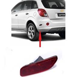 Lente Refletor Parachoque traseiro Lat Esquerd Captiva 08/17