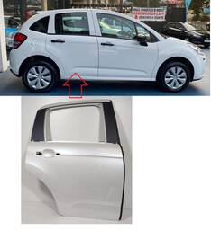 Porta Traseira Direita Citroen C3 2013 2014 a 2021