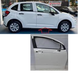 Porta Dianteira Direita Citroen C3 2013 2014 a 2021