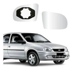 Lente Espelho Retrovisor Direito Corsa / Classic 95 a 16 