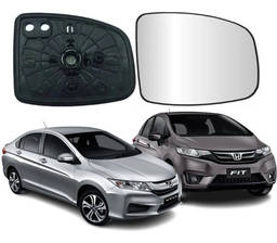 Lente Retrovisor Direito City Fit Wrv 2015 a 2021 