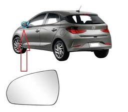 Lente Espelho Retrovisor Esquerdo HB20 2020/