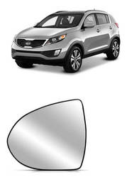 Lente Espelho Retrovisor Esquerdo Sportage 2011 a 2015 