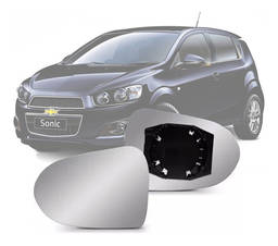 Lente Espelho Retrovisor Esquerdo Sonic 2012 a 2014