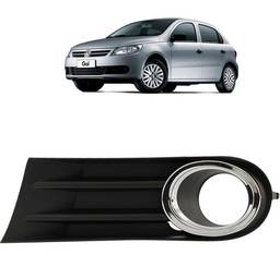 Grade Moldura Milha Esque Gol Saveiro Voyage G5 Aro Crom