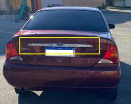 Moldura Tampa Traseira Cromada Focus Sedan 2001 a 2009