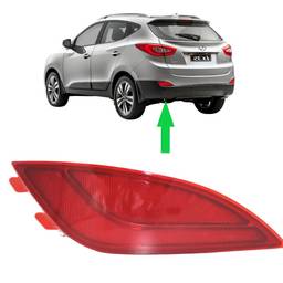 Lente Refletor Parachoque Traseiro Esquerdo Ix35 10 a 2022