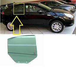 Vidro Porta Traseira Direita Jac J3 2011 a 2015