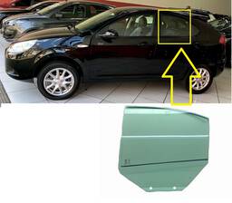 Vidro Porta Traseira Esquerda Jac J3 2011 a 2015
