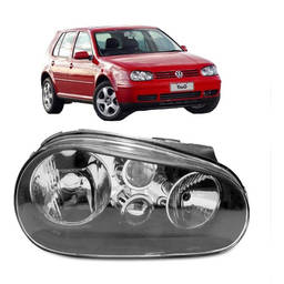 Farol Direito Golf 1999 a 2007 Masc Negra S/ Aux ( def foco)
