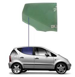 Vidro Porta Traseira Direita Mercedes Classe A 160 190 99/05