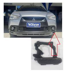 Grade Moldura Parachoque Esq ASX 2011 a 2012 Suporte Milha