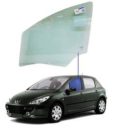 Vidro Porta Dianteira Esquerda Peugeot 307 2001 a 2012