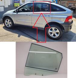 VIDRO PORTA TRASEIRA ESQUERDA SSANGYONG ACTYON 2008 A 2012