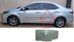 Vidro Porta Traseira Esquerda Corolla 2015 a 2019