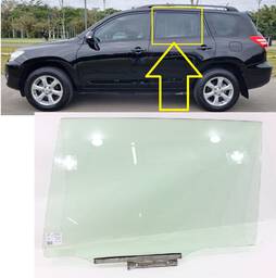 VIDRO PORTA TRASEIRA ESQUERDA TOYOTA RAV4 2007 A 2012