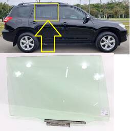 VIDRO PORTA TRASEIRA DIREITA TOYOTA RAV4 2007 A 2012