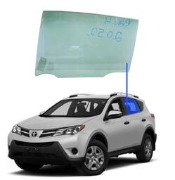 Vidro Porta Traseira Esquerda Toyota RAV4 2013 2014 a 2018