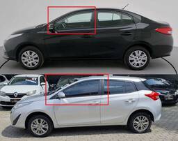 Vidro Porta Dianteira Esquerda Yaris 2019/