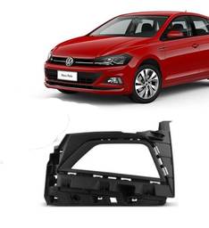 Grade Moldura Milha Esquerdo Polo Virtus 2018 a 2022