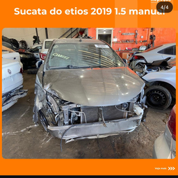 SUCATAToyota Etios Sedán 2018 1.5 16v Xs Aut. 4p  PARA RETIRADA DE PEÇAS