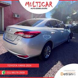 SUCATAToyota Yaris Sedan 2024 1.5 Xs 16v Cvt 4p  PARA RETIRADA DE PEÇAS