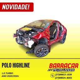 SUCATAVolkswagen Polo 2024 1.0 Highline Tsi Aut. 5P  PARA RETIRADA DE PEÇAS